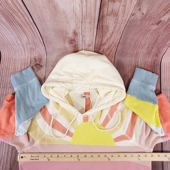 Faherty Soleil Hoodie Womens Size Medium Sunrise Pullover Cotton - Picture 14 of 15